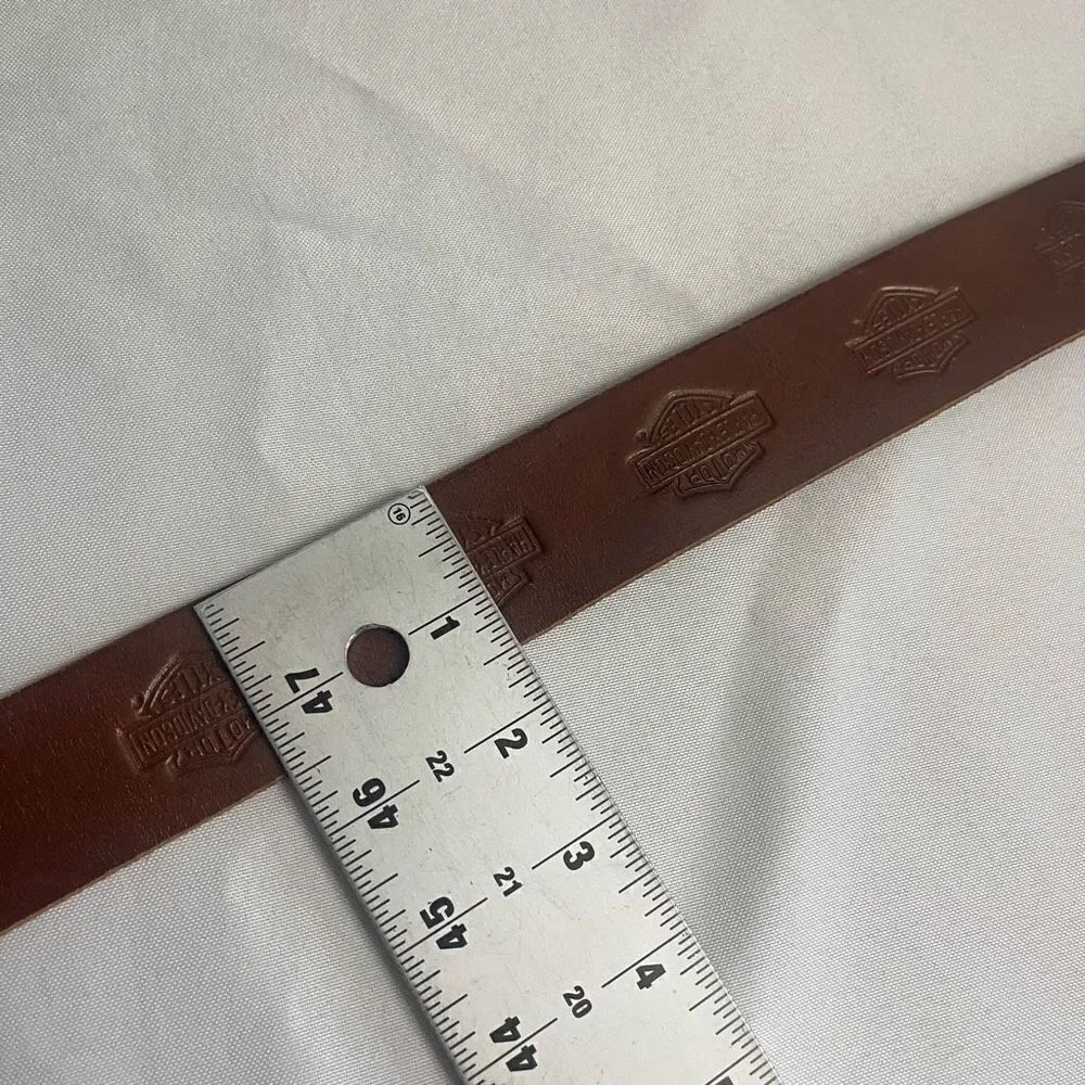 Harley Davidson Brown Embossed Belt Size 28